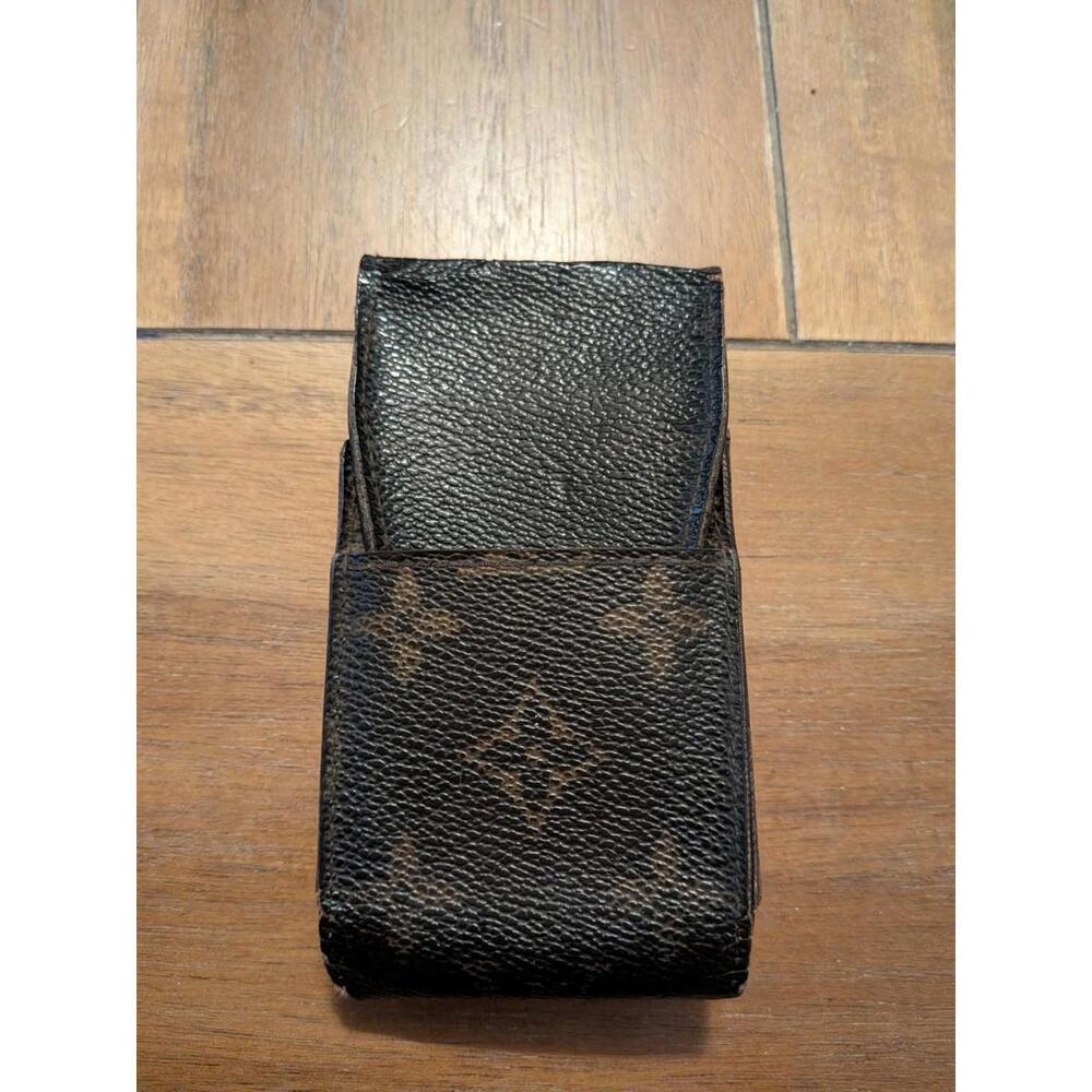 Louis Vuitton Etui Monogram Cigarette Tobacco Case Holder Makeup Lipstick LV